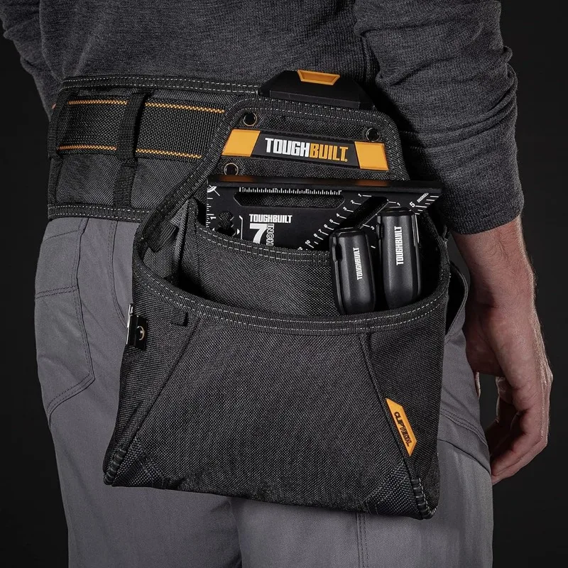 ToughBuilt TB-CT-05 Multi-Function Tool Belt Pouch for Carpenters and Electricians