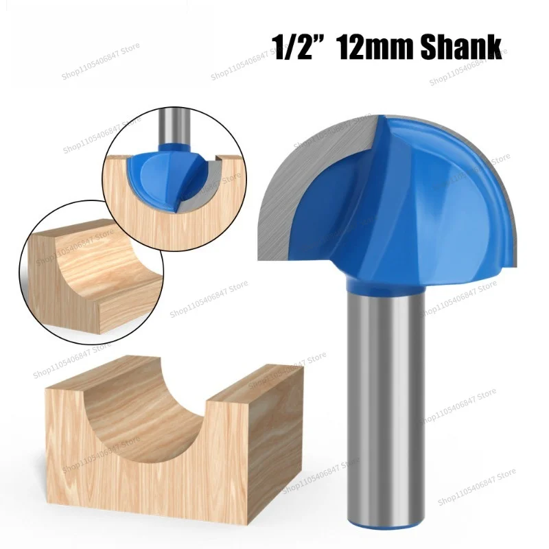 For 12/12.7 Mm Round Bottom Knife Blue Woodworking Semicircular Embossed Knife, Round Bottom