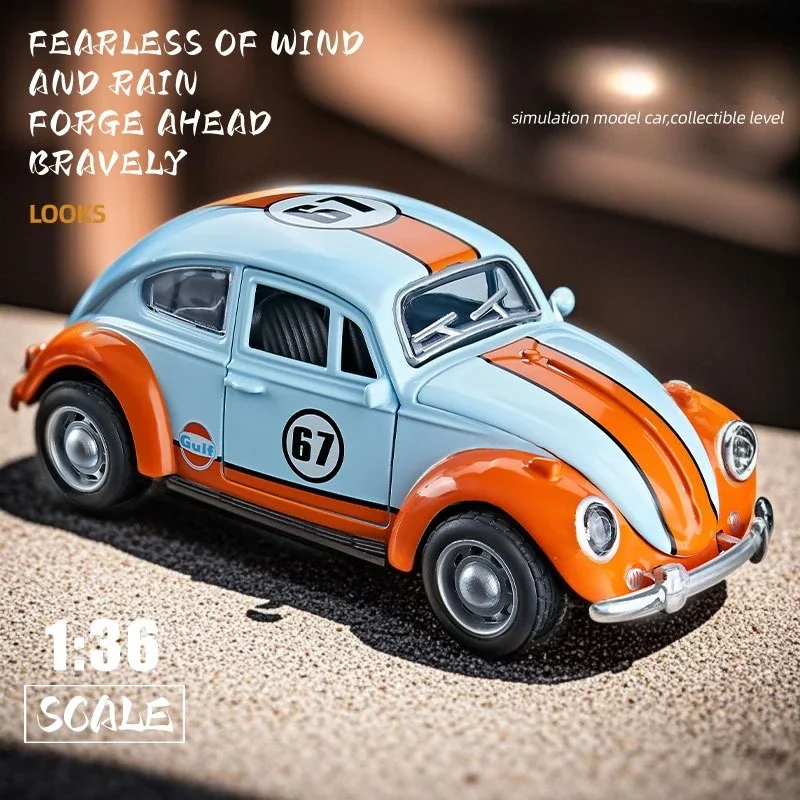 Modello in lega di scarabeo T1 Bus Toy Boy Ford GT CCA Diecast 1/36 Volkswagen Voiture con vetrina Simulazione classica in miniatura
