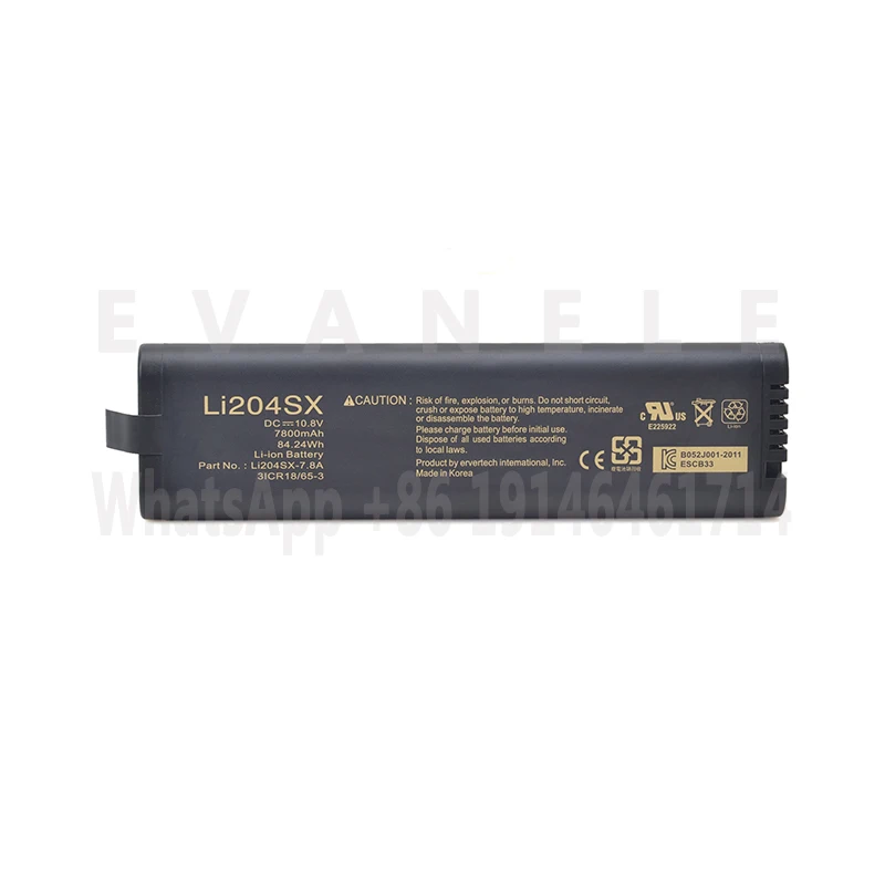 LI204SX-66 Cpacity7800mAh. 11.1V li-ion battery, suitable ,HP VA7100,VA7110 ,VA7400, Optical fiber fault locator