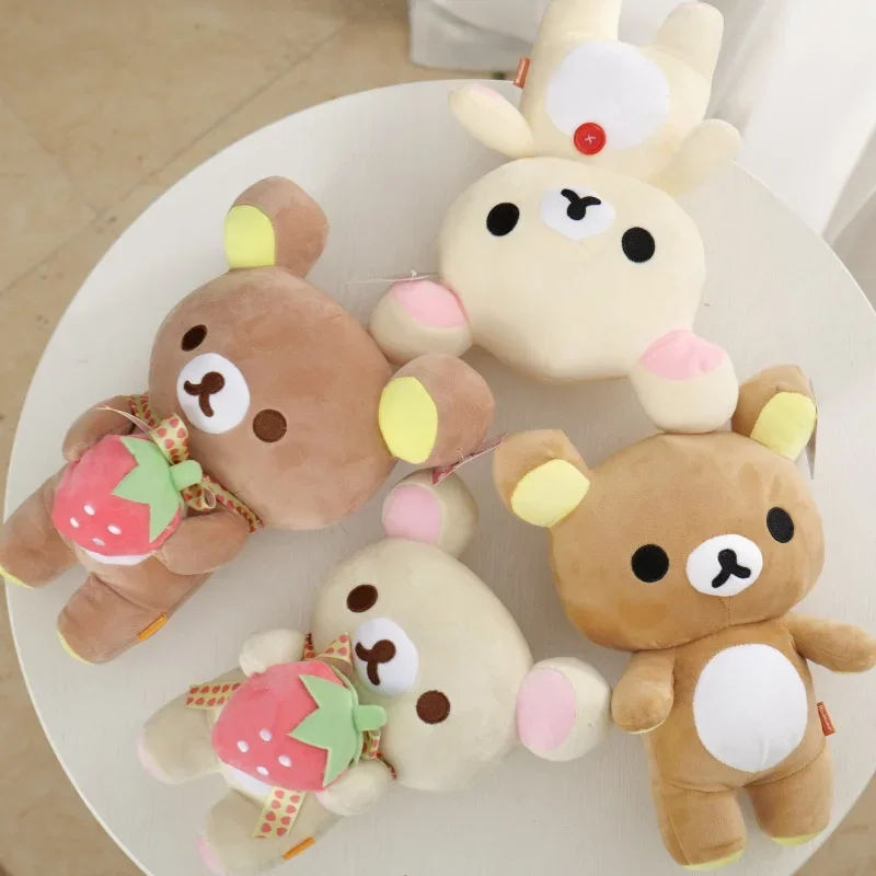 Rilakkuma Morango Branco Plüschkollektion, Anime-Plüschbär, Kawaii-Plüschpuppe, Geschenk für Mädchen – Detail 5