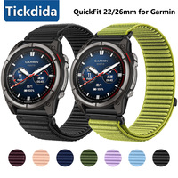 Nylon Strap for Garmin Quatix 8 47mm 51mm Fenix 8 7X 6X Adjustable Replacement Bracelet for Forerunner 970 965 Band Accessories