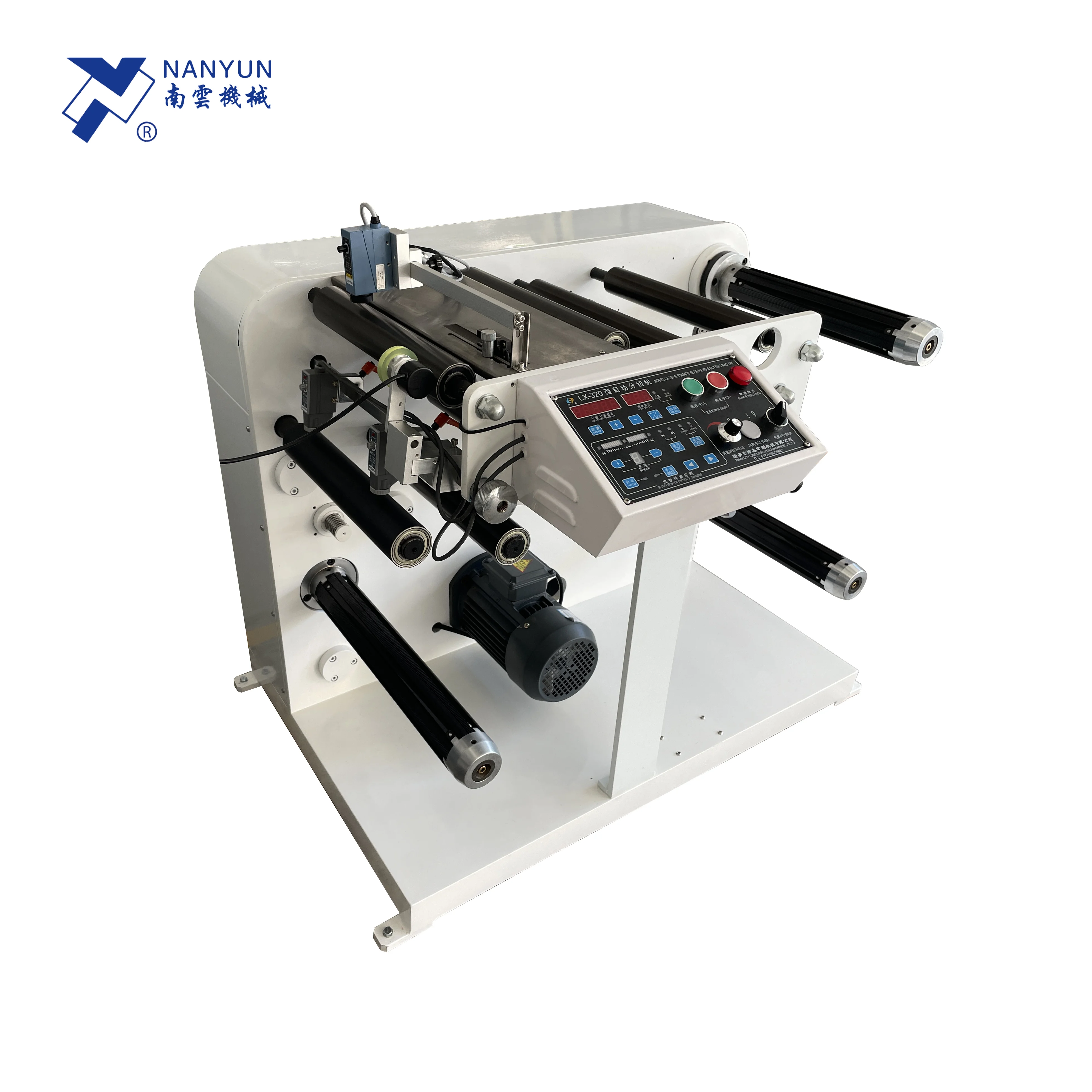 NY-SL320 Full-Auto High Output Low Cost Stretch Film Adhesive Tape Slitter Rewinder Machine CE Certification for Packaging Film