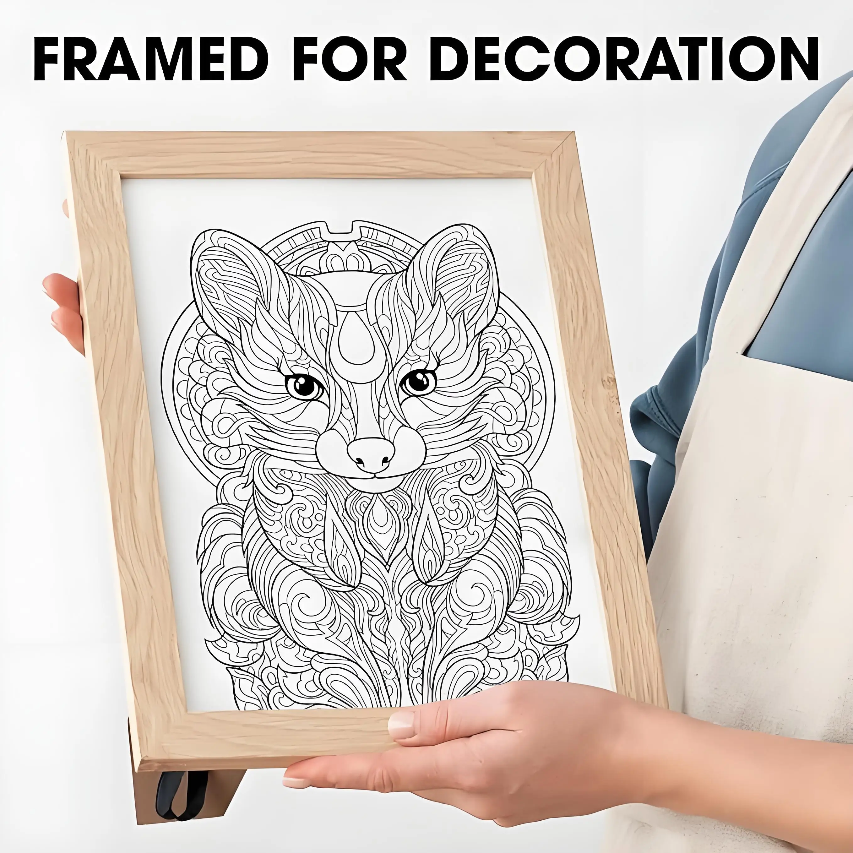 Mandala Animal Patterns Spiral Coloring Books Hardcover Papers With Relaxing  Drawings Color Pages For Adults 20 Sheets