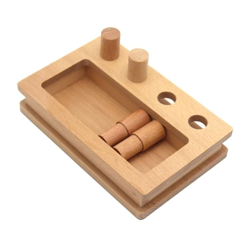 Leren puzzeldoos sorteercilinderdoos handtrainer speelgoed voor jongensmeisjes 3 15UB