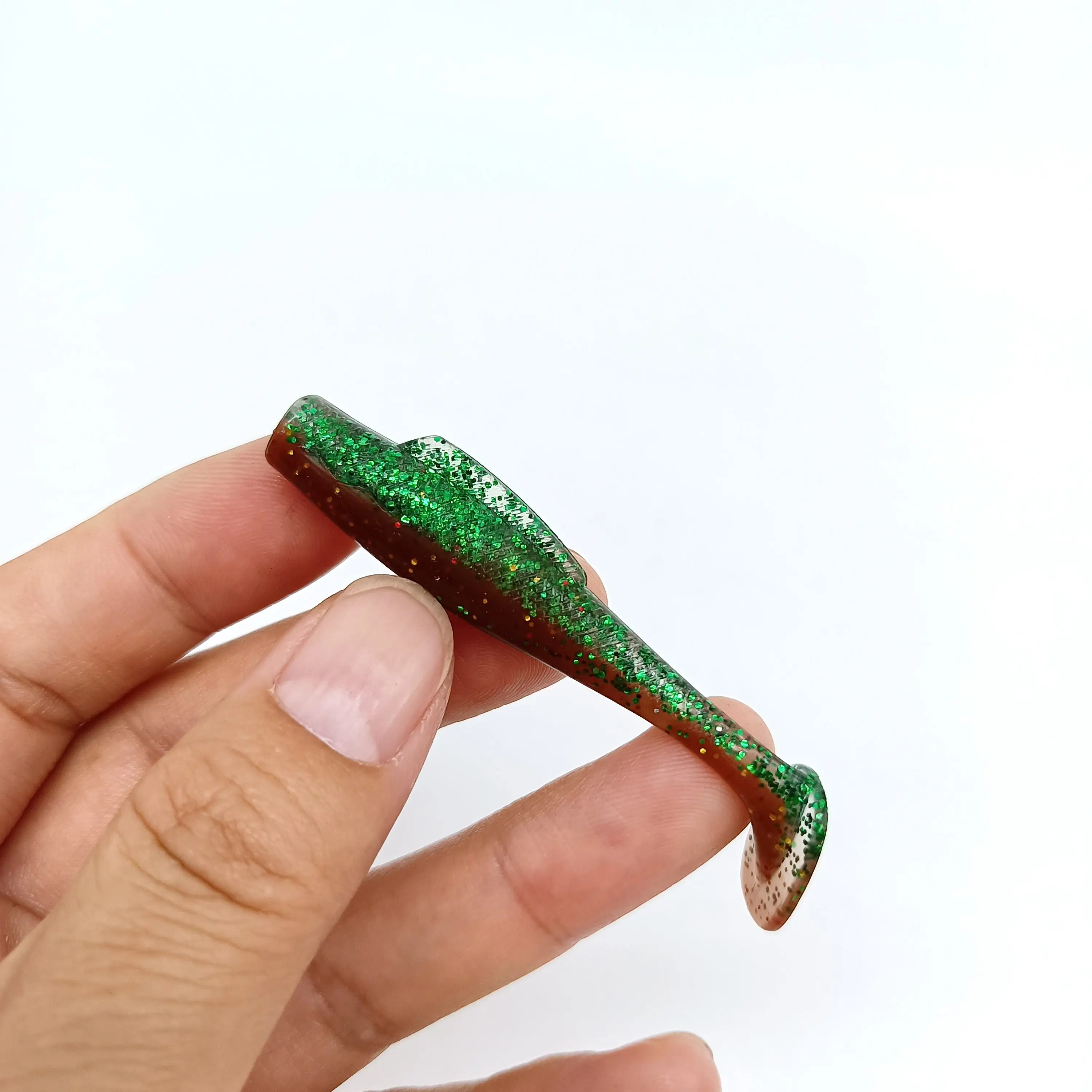 DUODUOYU 6PCS New T-Tail Soft Fishing Lure 2.3g/67mm Floating  Swimbait Wobbler Artificial Bait Silicone Bass Fishing Tackle