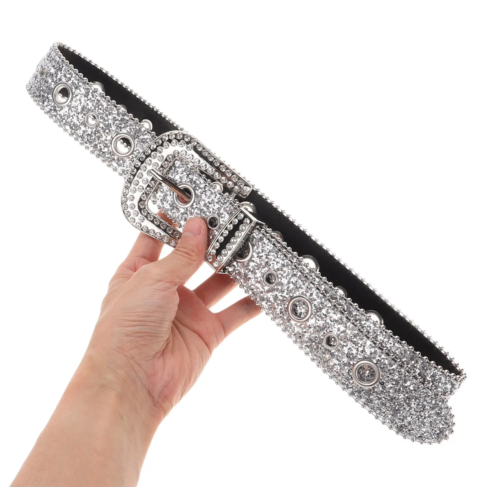 Rhinestone Waist Belt Wide Stylish for Women Dresses Jeans Sparkly Fashion Accessory Mens Rhinestone Belt Belts for Women