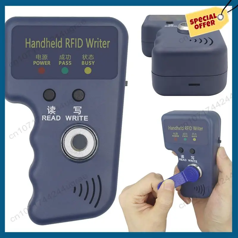 -A15I RFID Card Writer Reader Duplicator + 5XT5577 Chaveiro 125Khz TM Copiadora Cloner para EM4305 CET5200 TM Chip Cards