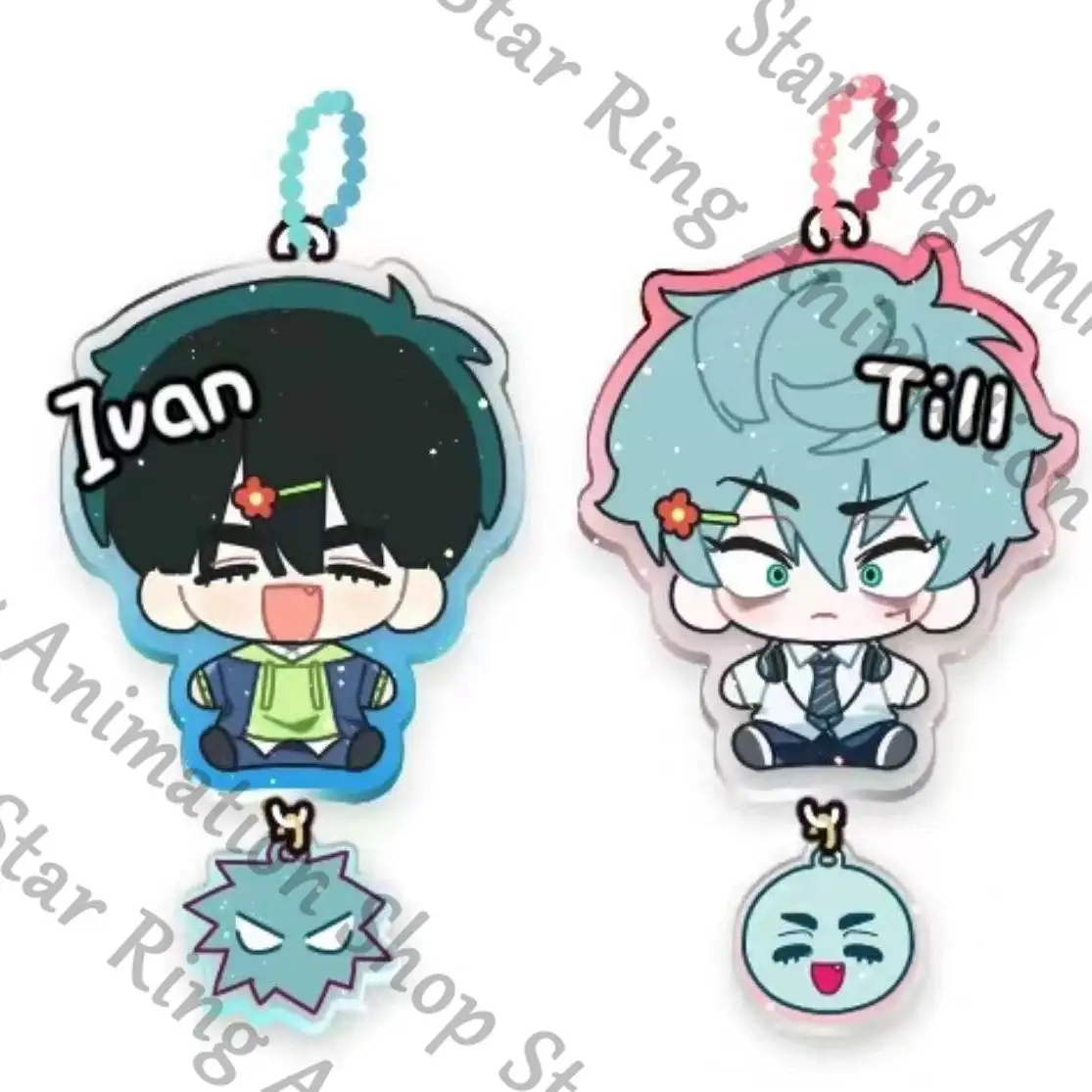 

Коллеги Alien Stage Till Ivan Ambitus, брелки, супер милые акриловые блестящие подвески для рюкзака — идеально подходят для подарков друзьям