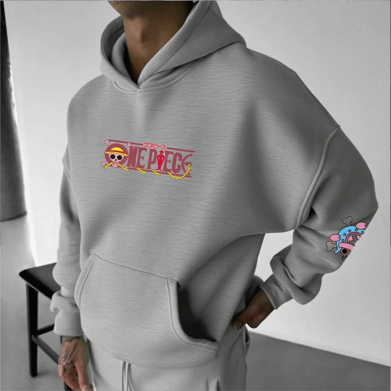 Unisex Oversized One Piece Chopper Anime Hoodie Men Women Sweatshirt Casual Streetwear Spring Autumn Pullover Hooded Jacket​​