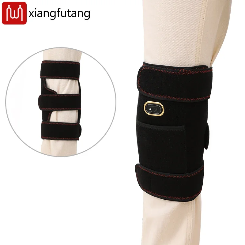 

Наколенники с подогревом из углеродного волокна, вибрационные массажеры для ног, снимают боль в колене, восстановление от спортивных растяжений, поддержки для согрева колена