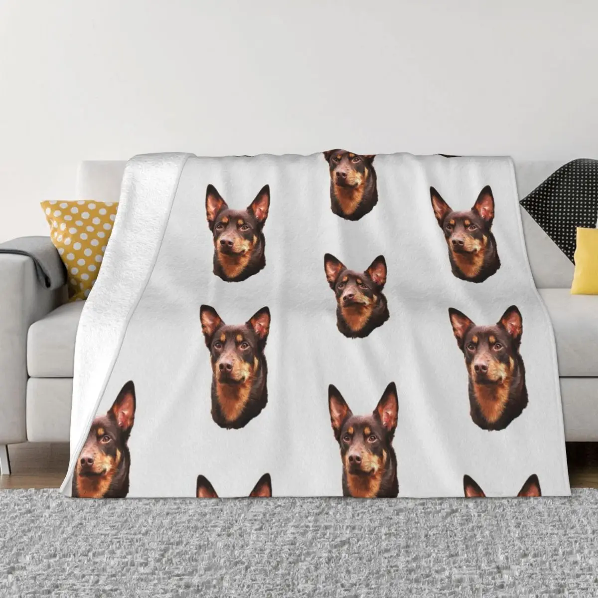 

Kelpie - Australian Kelpie Throw Blanket Quilt Blanket Baby Blanket fluffy blanket Bed linens