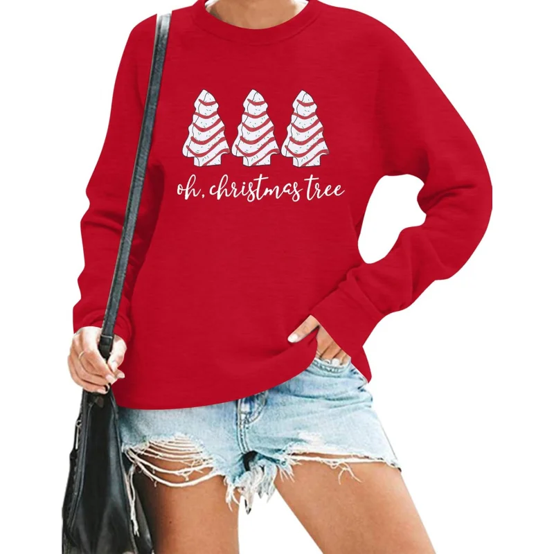 Christmas Day pullover, cute long sleeved top, sports shirt