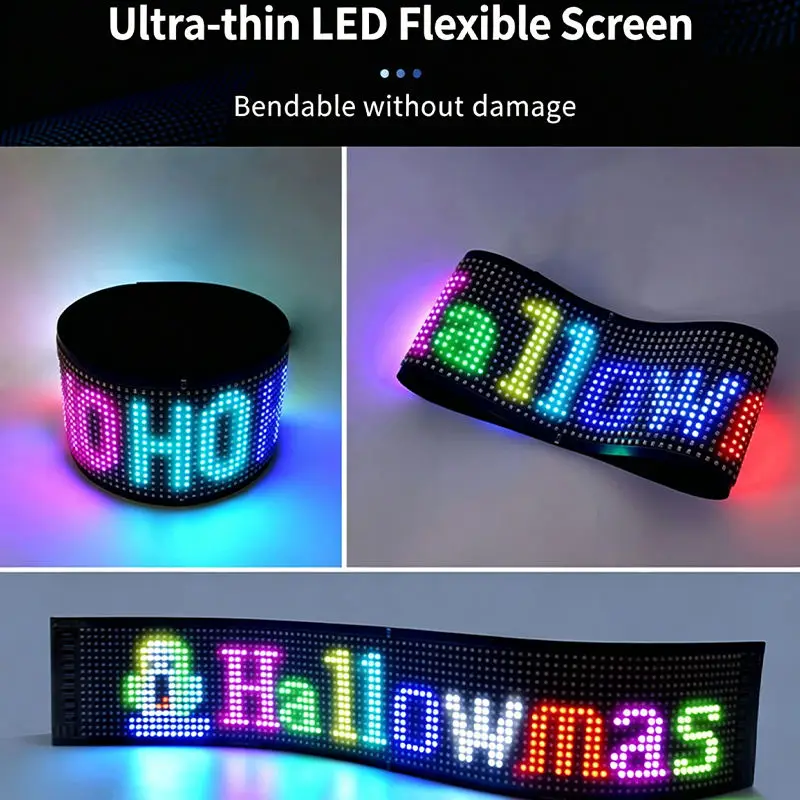 PLUS Matrix Screen DIY Advertising Text Rolling Dual row Display Video Wall Digital Signage