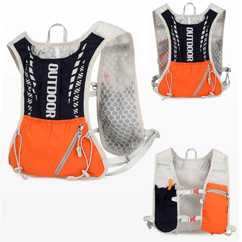 Gilet per idratazione da corsa Zaino da ciclismo riflettente Borse da bicicletta Sport all'aria aperta Arrampicata Escursionismo Zaino per idratazione bici da strada MTB