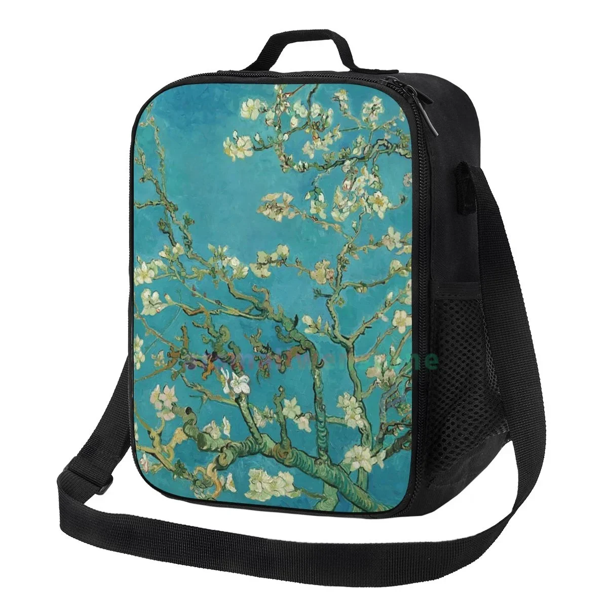 Vincent Van Gogh Almond Blossom Sling Lunch Bag Portable Thermal Insulated Lunch Box Picnic Multifunction Food Tote for Women