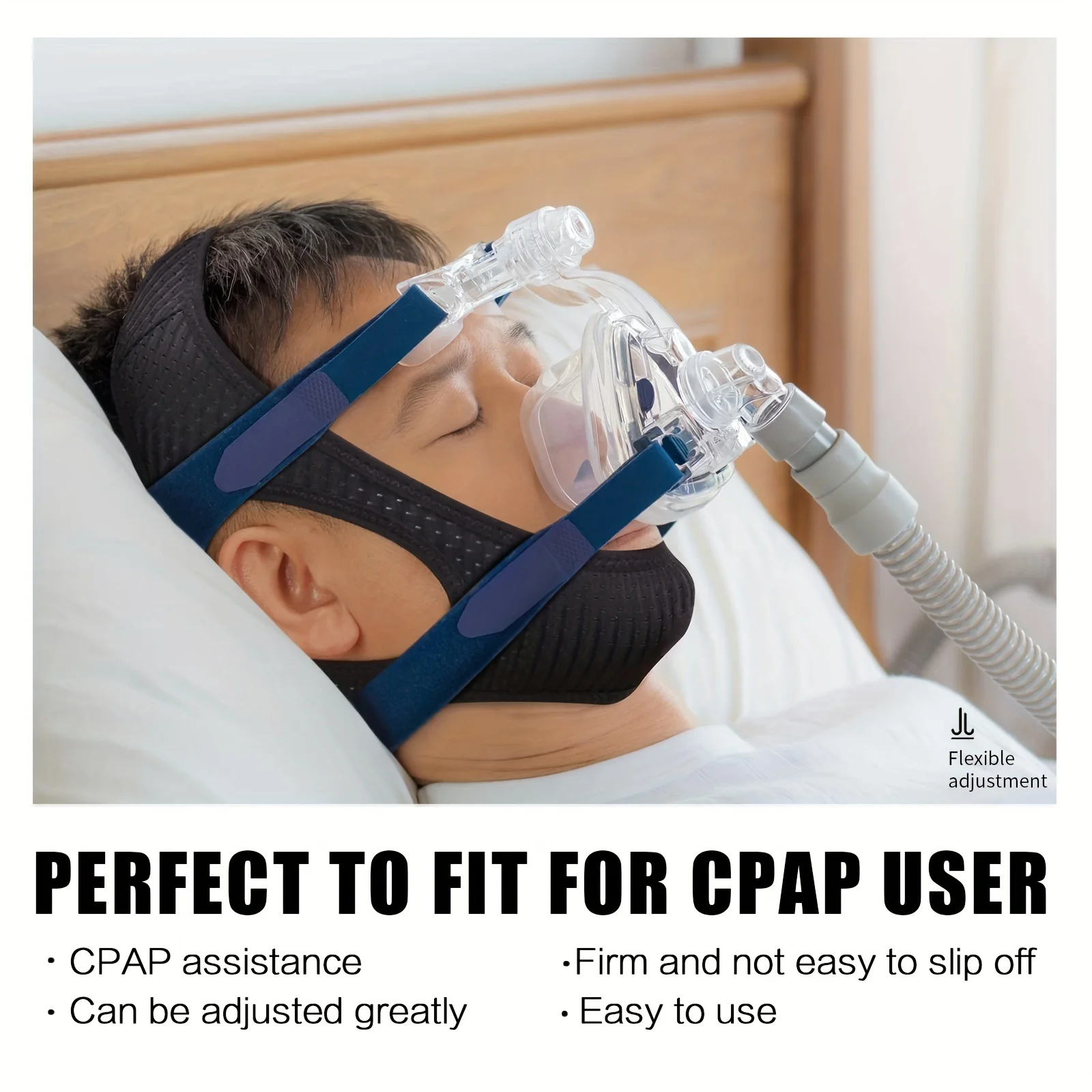 1pc Anti Snore Chin Strap, Anti-Dry Mouth Chin Strap For CPAP Users, Stop Snoring, Snoreless Sleeping Solution For Men And Women