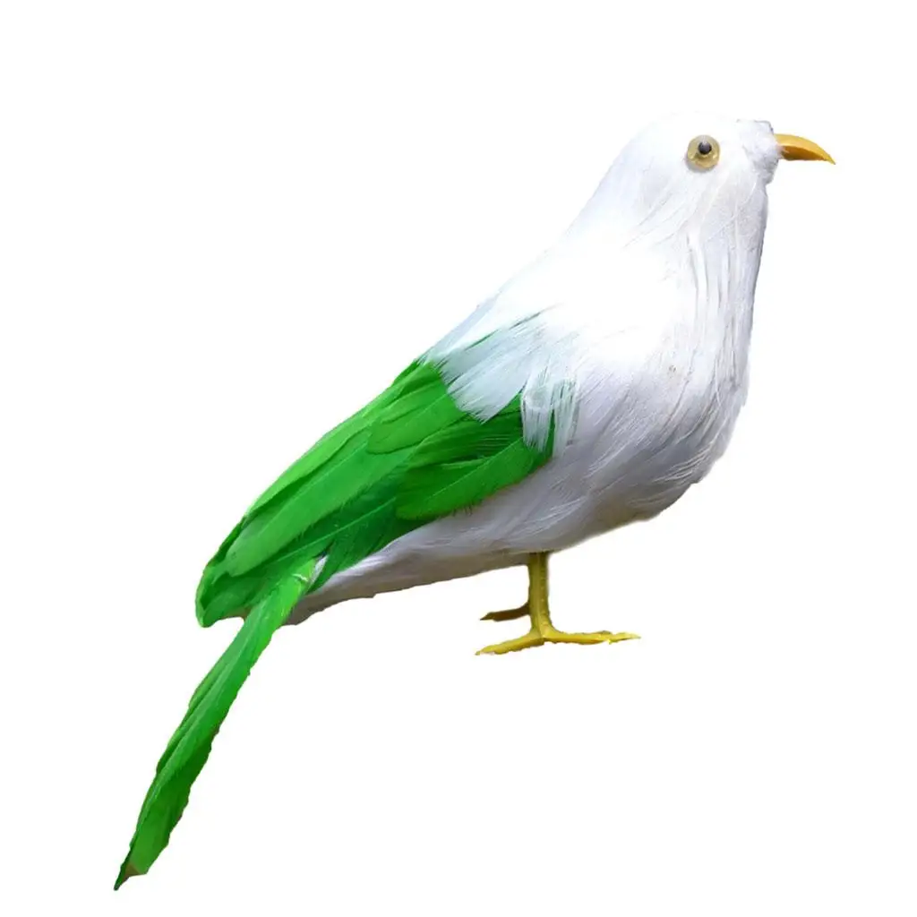 

Artificial Feather Birds Decorative Bird Ornaments Miniature Things Simulation Model for Home Garden Window Display