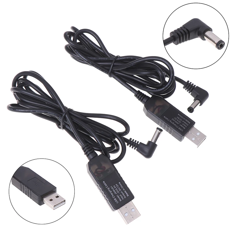 High Quality USB DC 5V To DC 9V 12V Step Up Cable 2.1x5.5mm Jack Connector Converter Wire