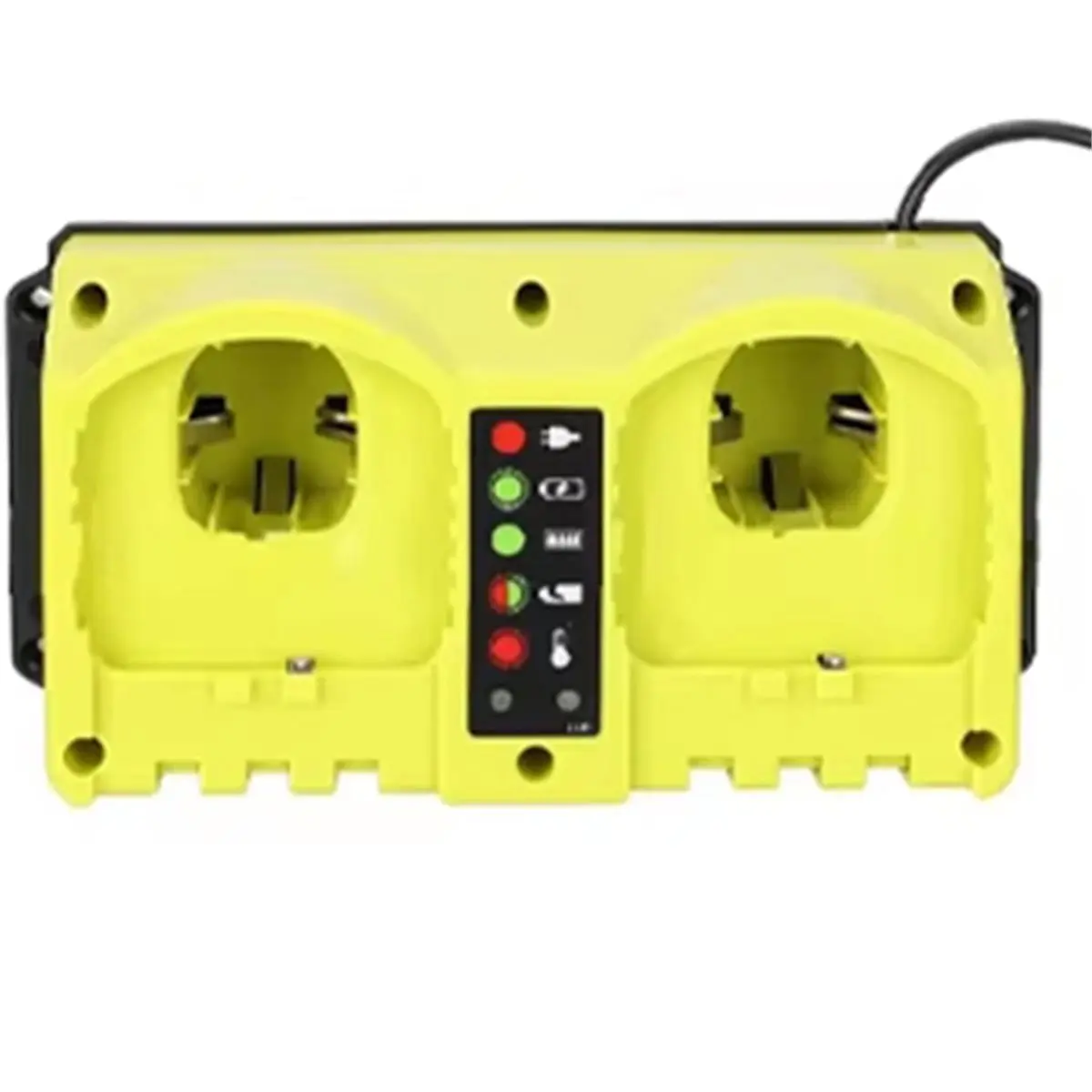 MALL Fast Dual Port Charger for 18V 20V Battery Charger 1.5m Power Cord for P102 P103 P105 P107 P108 P200 EU Plug