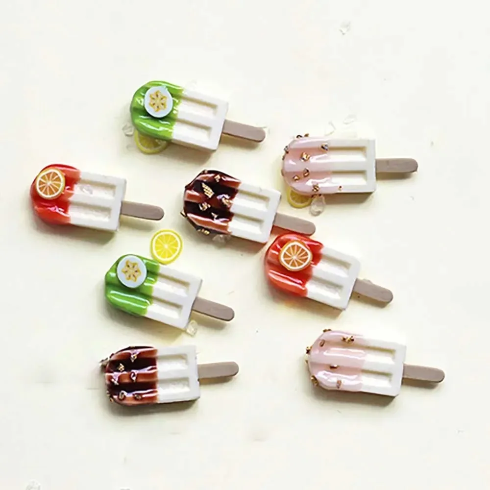 Accesorios para Casa de Muñecas 1:12, Simulación de Helados, Chocolate, Nectarina, Matcha, Sandía, Varios Sabores, Juguetes Modelo