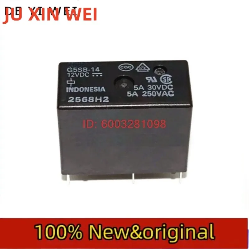 5pcs/lot 100%Original New Relay G5SB-14-12VDC G5SB-14-5VDC G5SB-14-12VDC G5SB-14-24VDC G5SB 14 12VDC G5SB14 5A 5PIN 12V