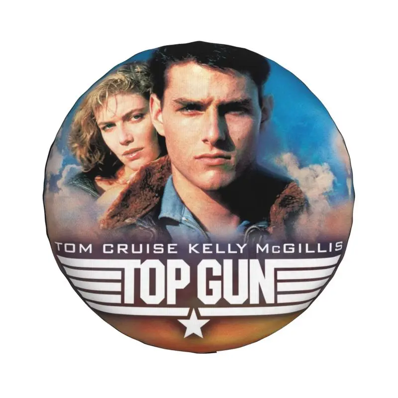 Top Gun Maverick Spare Tire Cover for Toyota RAV4 Prado American Action Tom Cruise Movie 4WD 4x4 SUV Car Wheel Protectors