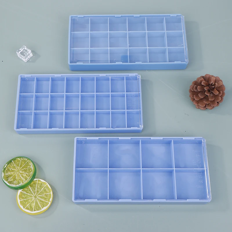 8/18/24 Grids Plastic Watch Parts Storage Box Compartment Organizer Watch Repair Tool Display Container With Lid