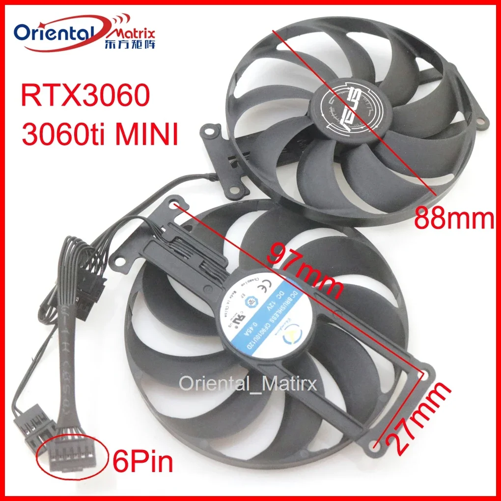 

CF9010U12S 12V 0.45A 88mm VGA Fan For ASUS RTX3060 3060ti MINI Graphics Card Cooling Fan