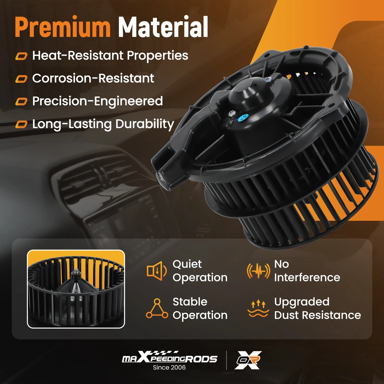 

Мотор вентилятора отопителя HVAC с вентиляторной сборкой для Toyota Prius 2001-2009 700153 34131