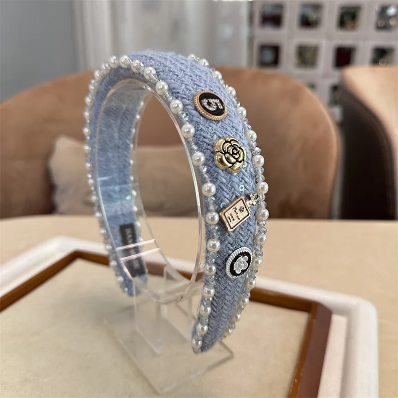 Korean Fashion Pearl & Crystal Hairband Temperament Elegant Hair Hoops Headband Hair Accessories for Women Girls - Image 5