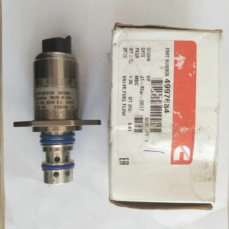 CGE8.3 fuel shut-off solenoid ISX engine Fuel flow valve 4997684 3933841 3928310