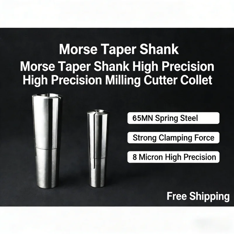 High Precision MT2 MT3 MT4 Collet Chuck MT Morse Taper Cone Spring Collet Thread M10 M12 M16 Clamp Tool for CNC Machine Milling