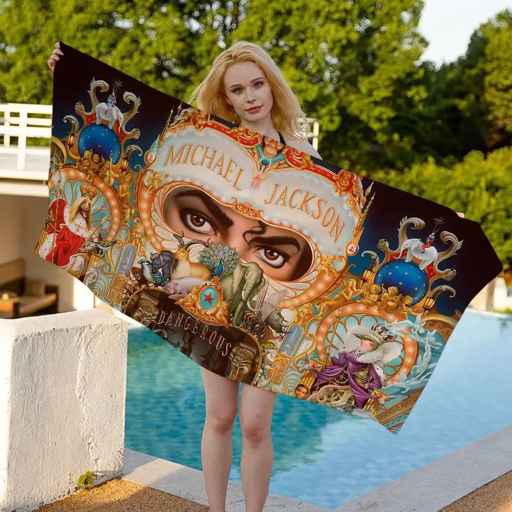 Singer Michael J-Jackson Big Microfiber Beach Towels Quick Dry Towel Sand Beach Towels Pool Towel for Travel Swim Pool Yoga