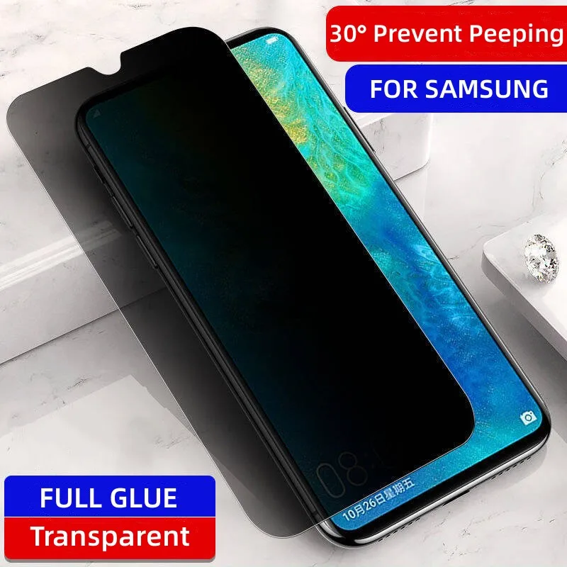 2 uds vidrio templado de privacidad para Samsung Galaxy S24 Ultra Protector de pantalla de vidrio para Samsung S23 S22 S21 Plus película antiespía