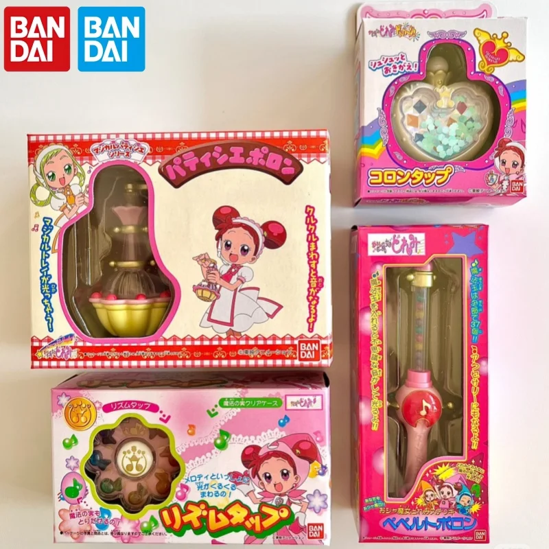 Auténtica varita de transformación Ojamajo Doremi de Bandai, llavero Gashapon en caja, amuleto de varita mágica, accesorio de cosplay de anime para fanáticos del anime