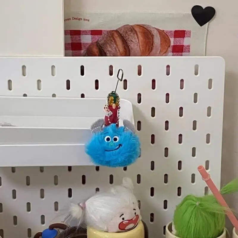 Disney James P Sullivan Pp Cotton Funny Big Eyed Plush Toy Ball Ball Bead Chain Keychain Couple Backpack Decoration Girl Gift