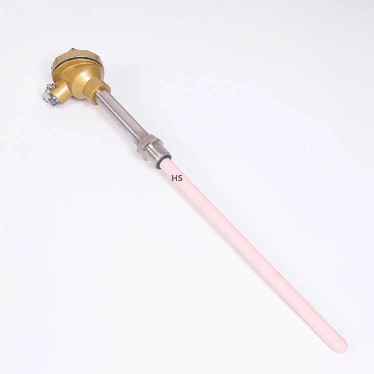 

S Type Thermocouple 1600 Degree Platinum Rhodium Thermocouple With Ceramic Protecting Tube