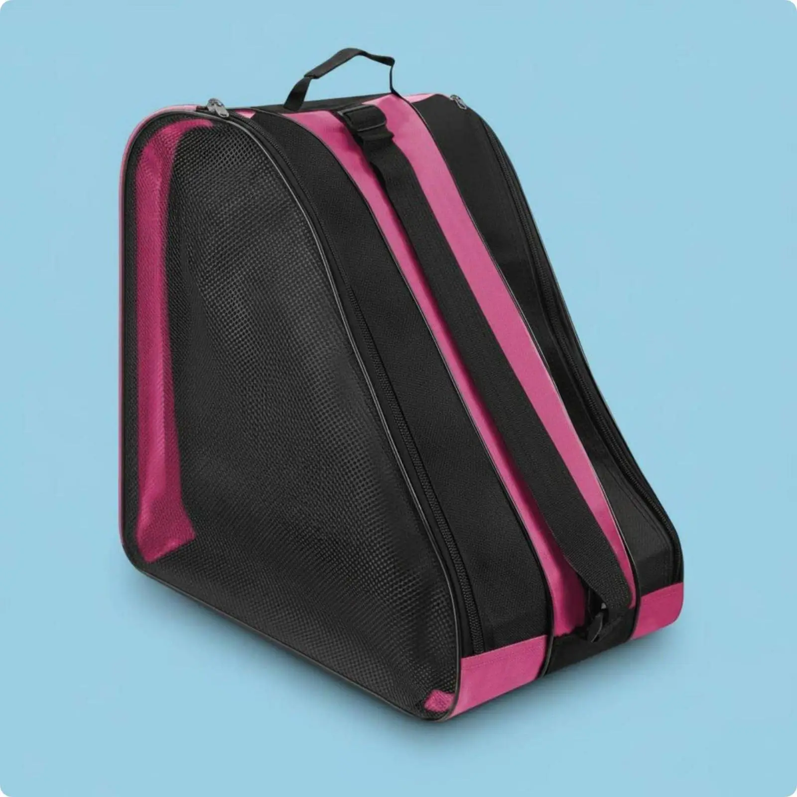 Children Roller Skates Wear Resistant Mesh Carry Bag Ergonomic Shoulder Backpack for Sports Practice