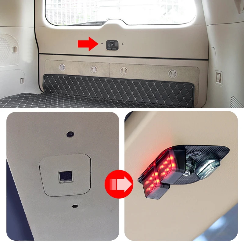 Applicable to 2016-2021 Toyota Land Cruiser 200 Tailgate Warning Light Tail Box Lighting Modification Environment Light