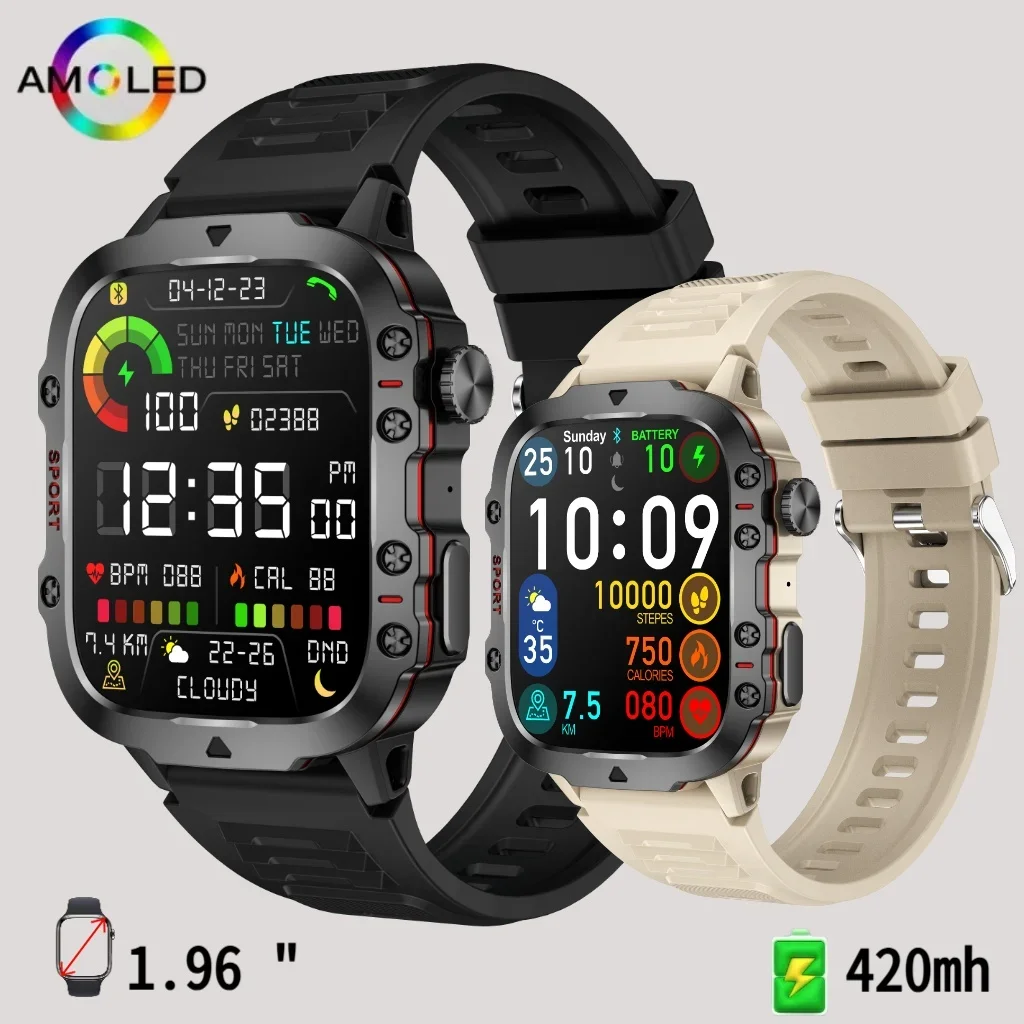 Military Smartwatch 3ATM Waterproof Sports Watches for Man Woman Electronics Smart Watch Fitness Clock for Xiaomi Android 2025