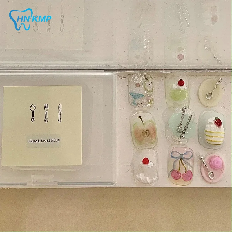 Tableware Series Knife Fork Spoon 3D Silicone Nail Mold Nail Artistry Soft Stamping Plates DIY Manicure Carving Template