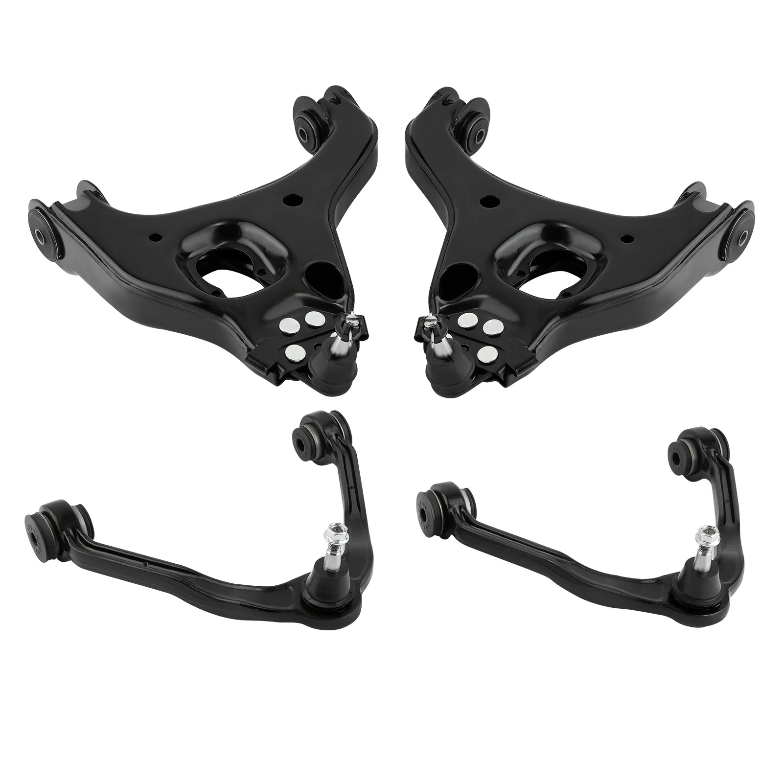 

4pcs Front Upper & Lower Control Arm Ball Joint For Chevrolet Silverado 1500 for GMC Sierra 1500 99-06 RWD