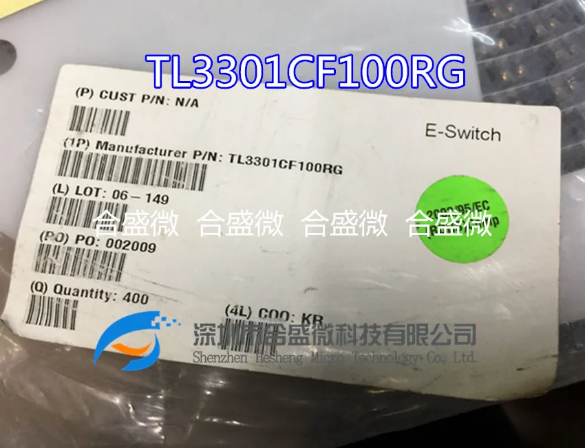 E-SWITCH นำเข้าสวิตช์ Tl3301cf100rg แพทช์4ฟุต6*6*8มม. สวิตช์สัมผัส