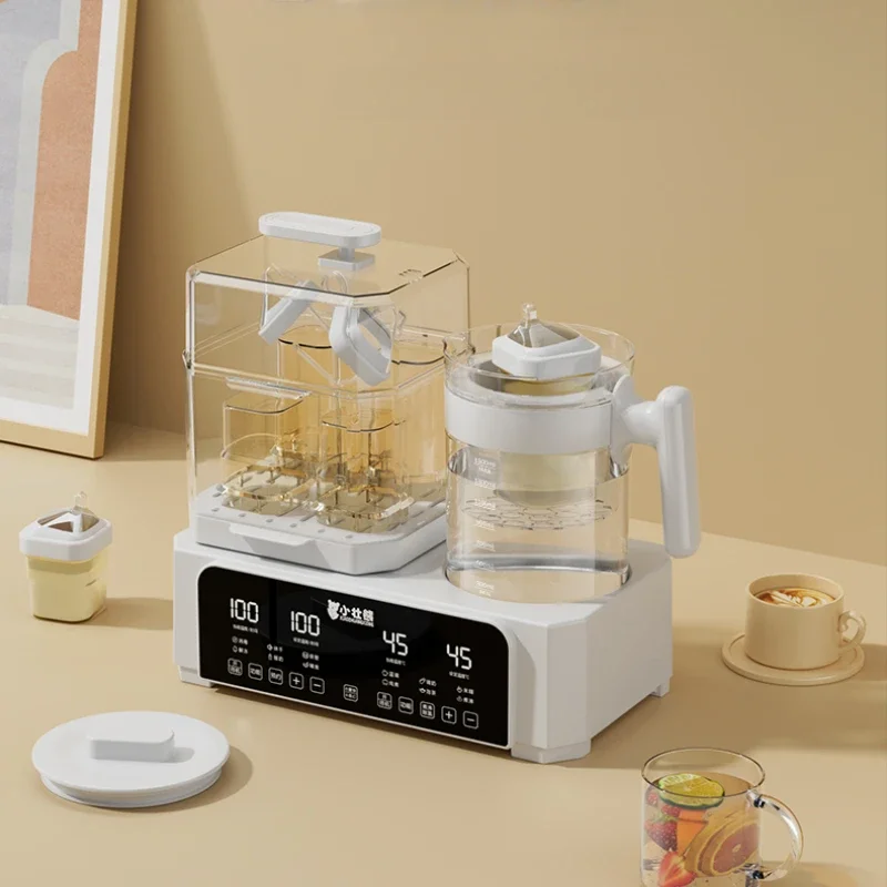 ボトル滅菌サーモスタット,3 in 1,ベビーサーモスタット,温水ポット,粉乳乾燥付き,新品