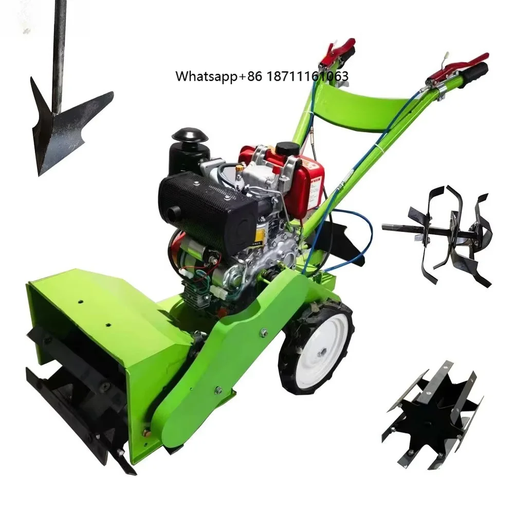 Two Drive Grass Removal Weedering Machine Mini Power Grass Weederer Automatic Weeders Cutting+Rotary Tiller