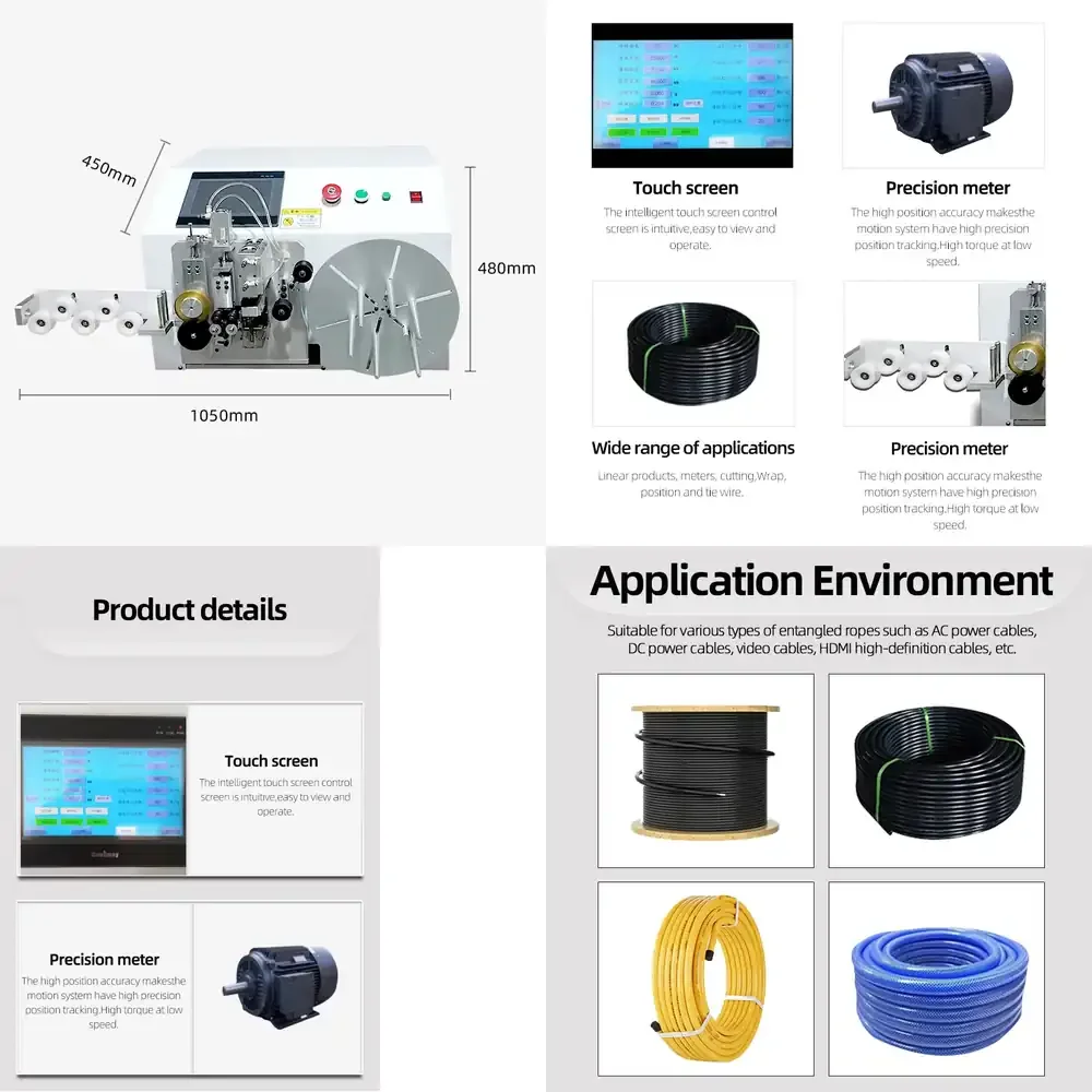 

sorting winding machine USB data power cable headphone cable multi-layer ribbon cable winding meter machine