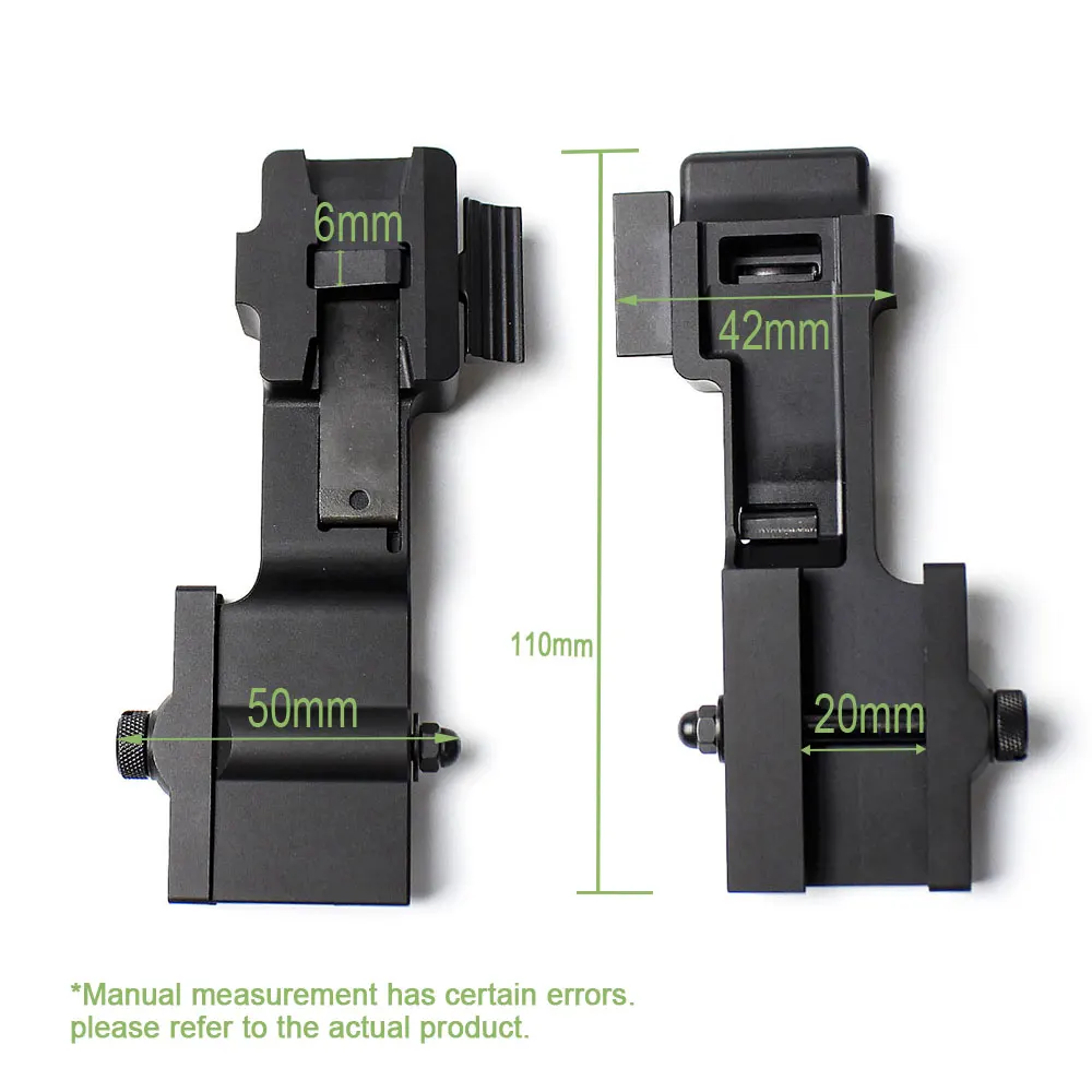 Metal Tactical NVG Rail Mount For MUM14 NVM14 GT14  Night Vision Mount Adapter Monocular Sights Bracket Hunting Accessory SOTAC