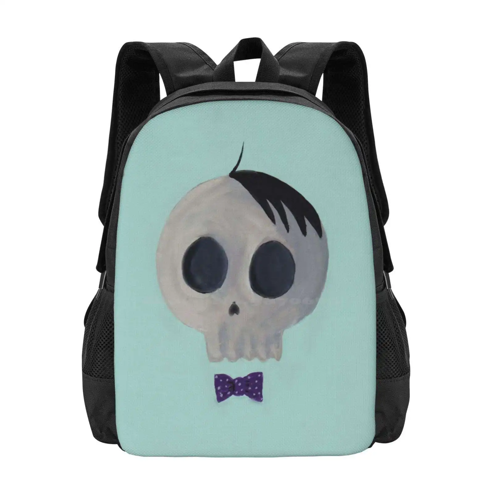 Skullfalfa School Bags Travel Laptop Backpack Skulls Alfalfa Retro