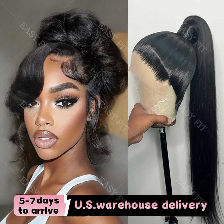 

Накладные парики из натуральных волос: прямые, 16-32 дюйма, с HD-кружевом 13x4, без клея, с кружевной застежкой 5x5, и парики 360 Full Lace Frontal для женщин